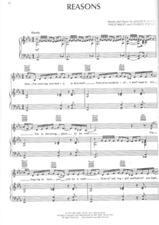 Earth Wind And Fire  score for Piano