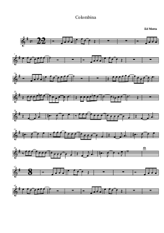 Ed Motta  score for Clarinet (Bb)