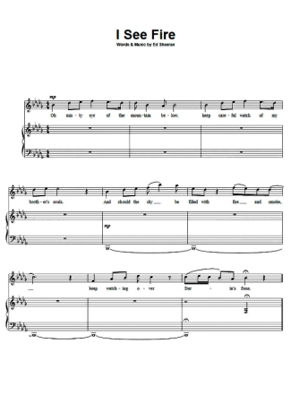 Ed Sheeran  score for Piano