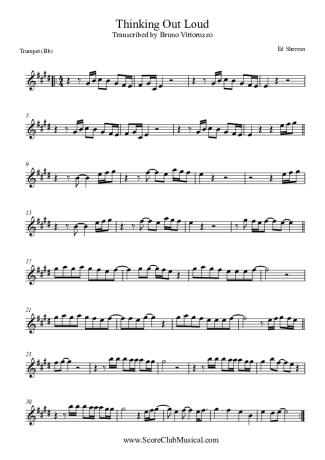 Ed Sheeran  score for Trumpet