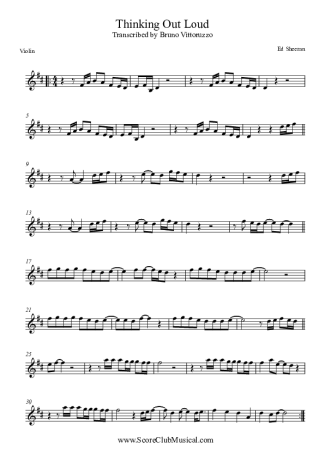 Ed Sheeran  score for Violin