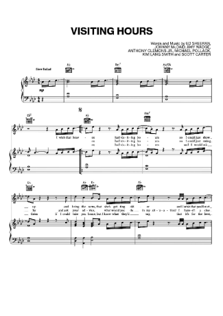 Ed Sheeran  score for Piano