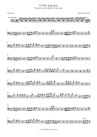 Edoardo Vianello O Mio Signore score for Cello