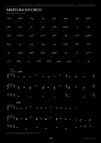 Edu Lobo e Chico Buarque  score for Piano