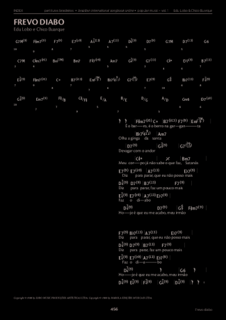 Edu Lobo e Chico Buarque  score for Piano