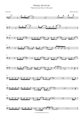 Eliana de Lima Desejo De Amar score for Cello