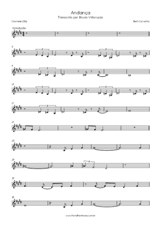 Elis Regina  score for Clarinet (Bb)