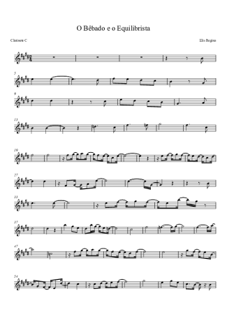 Elis Regina  score for Clarinet (C)