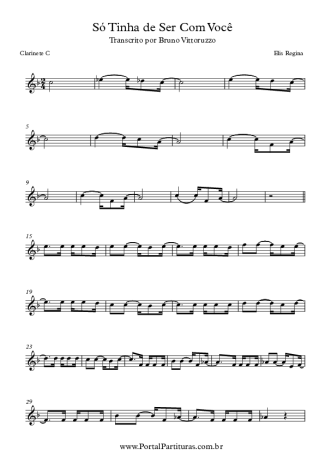 Elis Regina  score for Clarinet (C)