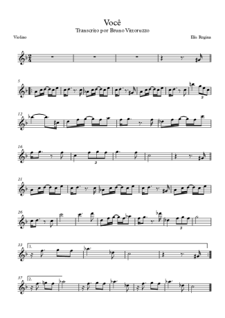 Elis Regina Você score for Violin