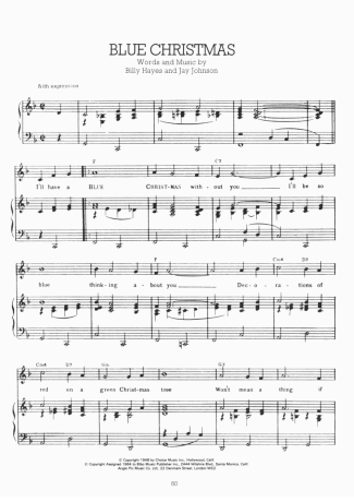 Elvis Presley  score for Piano