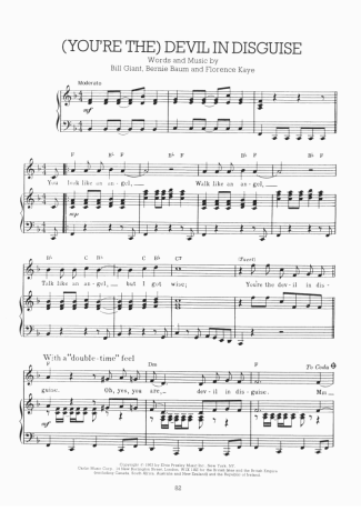 Elvis Presley  score for Piano