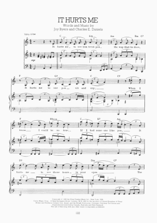 Elvis Presley  score for Piano