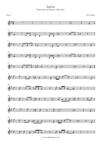 Elvis Presley  score for Flute