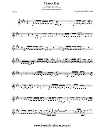 Engenheiros do Hawaii  score for Violin