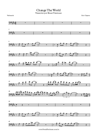 Eric Clapton  score for Cello