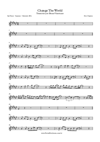 Eric Clapton  score for Clarinet (Bb)