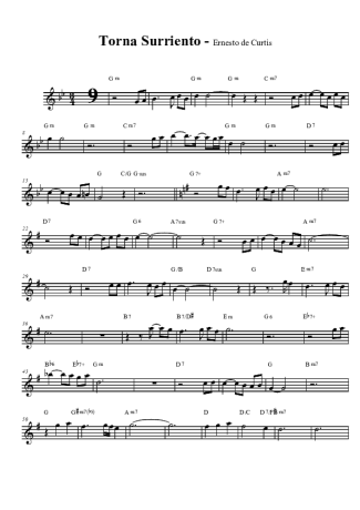 Ernesto De Curtis  score for Clarinet (Bb)