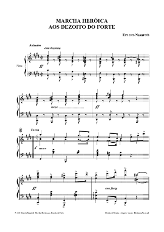 Ernesto Nazareth  score for Piano