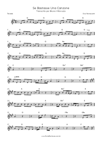 Eros Ramazzotti  score for Keyboard