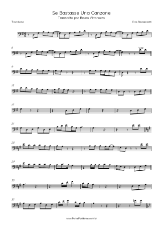 Eros Ramazzotti  score for Trombone
