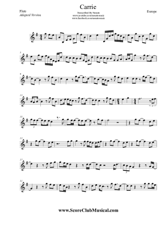 Europe  score for Flute