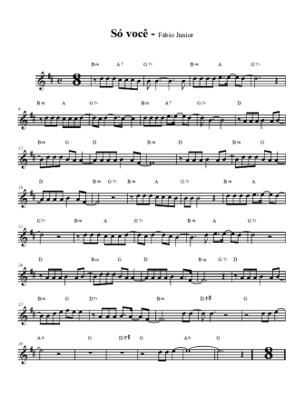 Fábio Jr.  score for Tenor Saxophone Soprano (Bb)