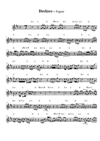 Fagner  score for Clarinet (Bb)