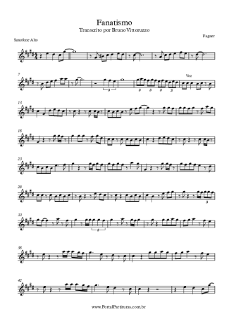 Fagner  score for Alto Saxophone