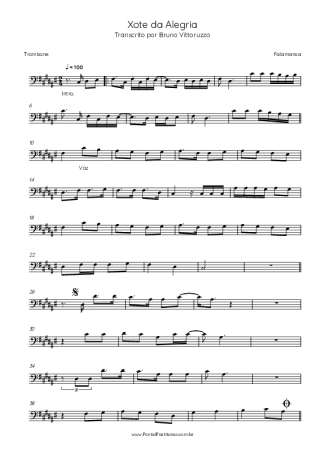 Falamansa Xote Da Alegria score for Trombone