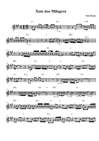 Falamansa  score for Tenor Saxophone Soprano (Bb)