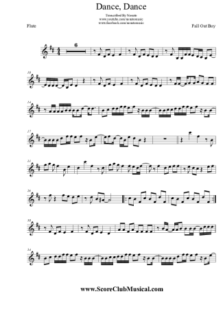 Fall Out Boy  score for Flute