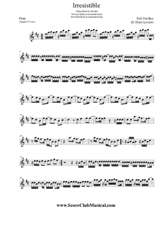 Fall Out Boy  score for Flute