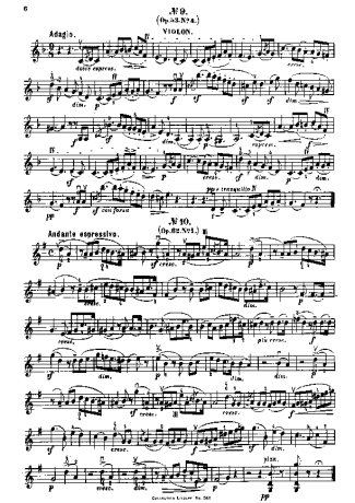 Felix Mendelssohn  score for Violin