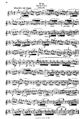 Felix Mendelssohn  score for Violin