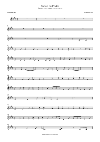 Fernanda Lara Toque De Poder score for Trumpet