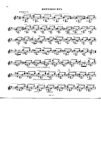 Fernando Sor  score for Acoustic Guitar