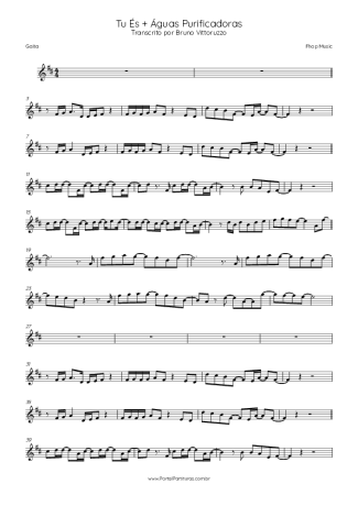 Fhop Music Tu És + Águas Purificadoras score for Harmonica