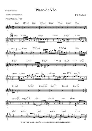 Filó Machado  score for Tenor Saxophone Soprano (Bb)