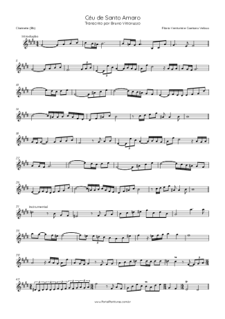 Flavio Venturine  score for Clarinet (Bb)