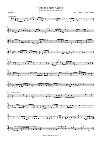Flavio Venturine  score for Clarinet (C)