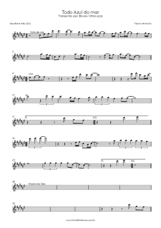 Flavio Venturine  score for Alto Saxophone