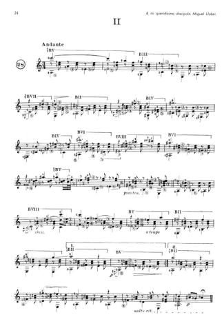 Francisco Tárrega Prelúdio II score for Acoustic Guitar