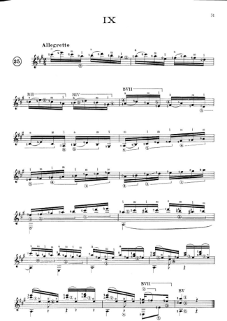 Francisco Tárrega Prelúdio IX score for Acoustic Guitar