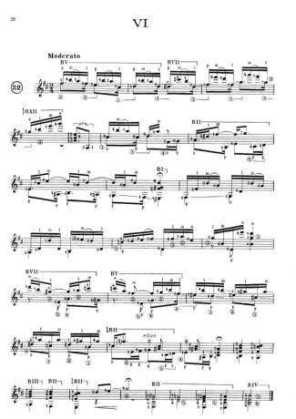 Francisco Tárrega Prelúdio VI score for Acoustic Guitar