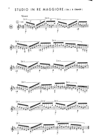 Francisco Tárrega Studio In D score for Acoustic Guitar