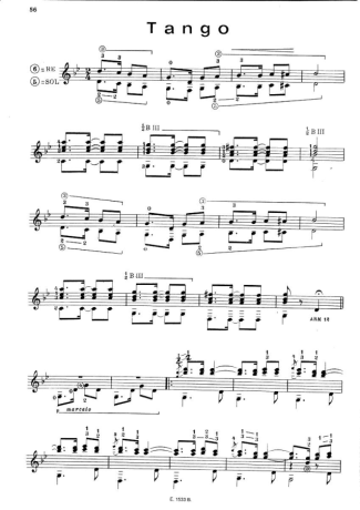 Francisco Tárrega  score for Acoustic Guitar