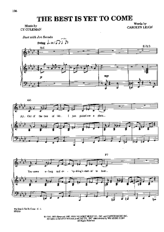 Frank Sinatra  score for Piano