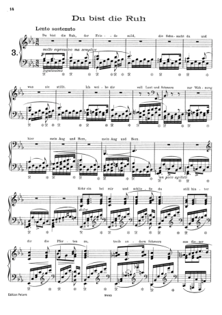 Franz Liszt  score for Piano