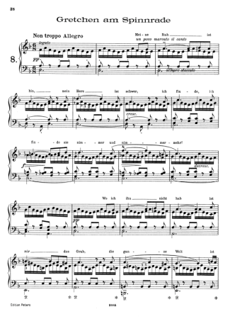 Franz Liszt  score for Piano